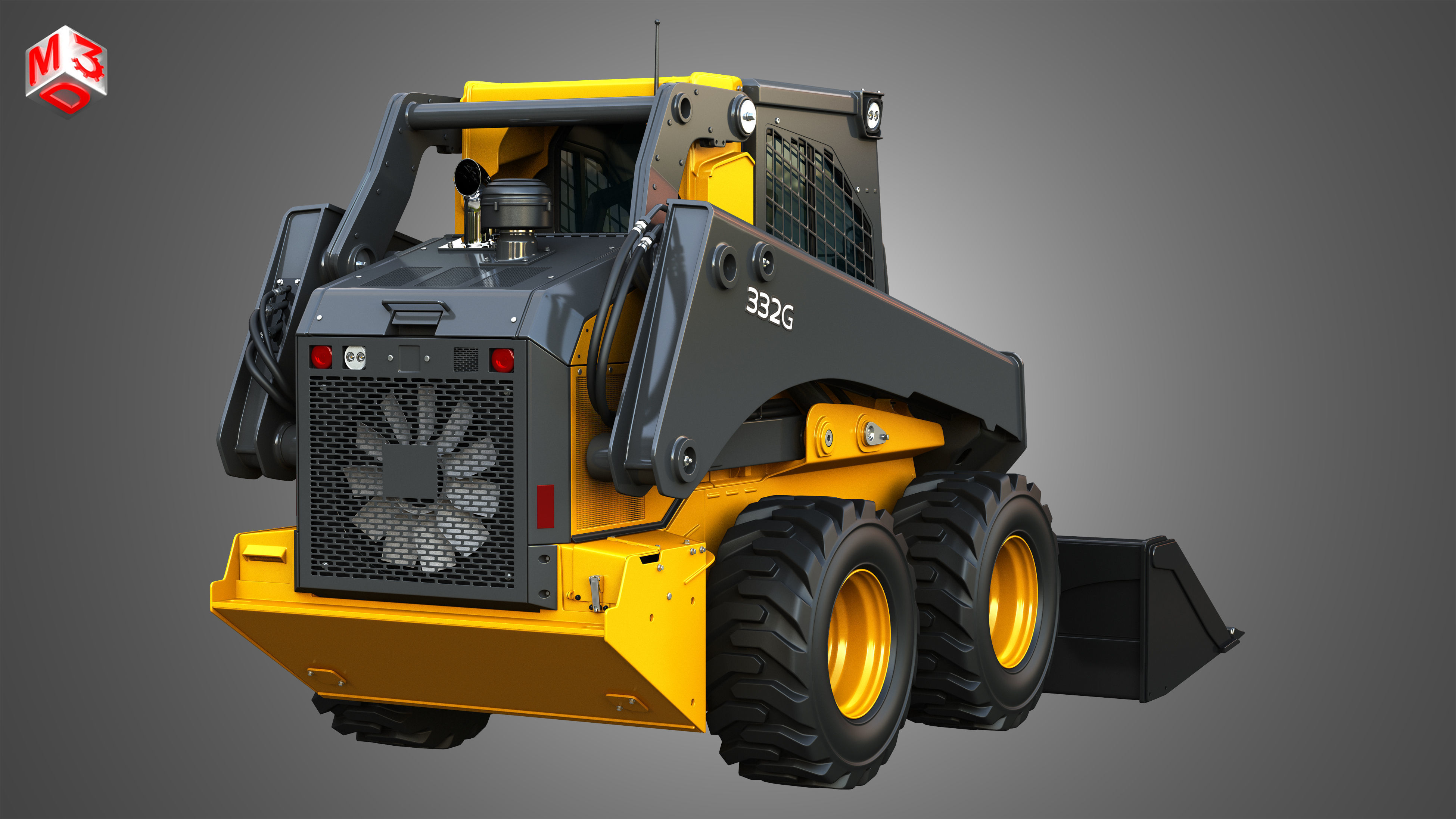 332G Skid Steer Loader - Bucket 3D model_14