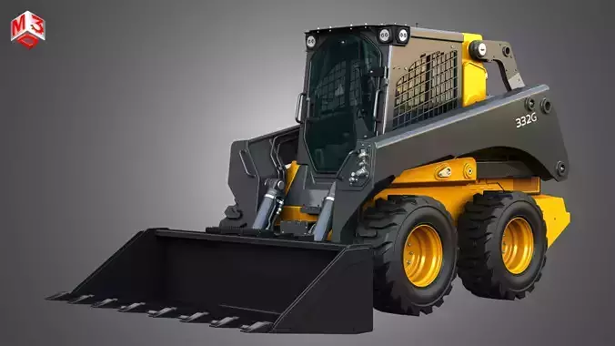 332G Skid Steer Loader - Bucket 3D model