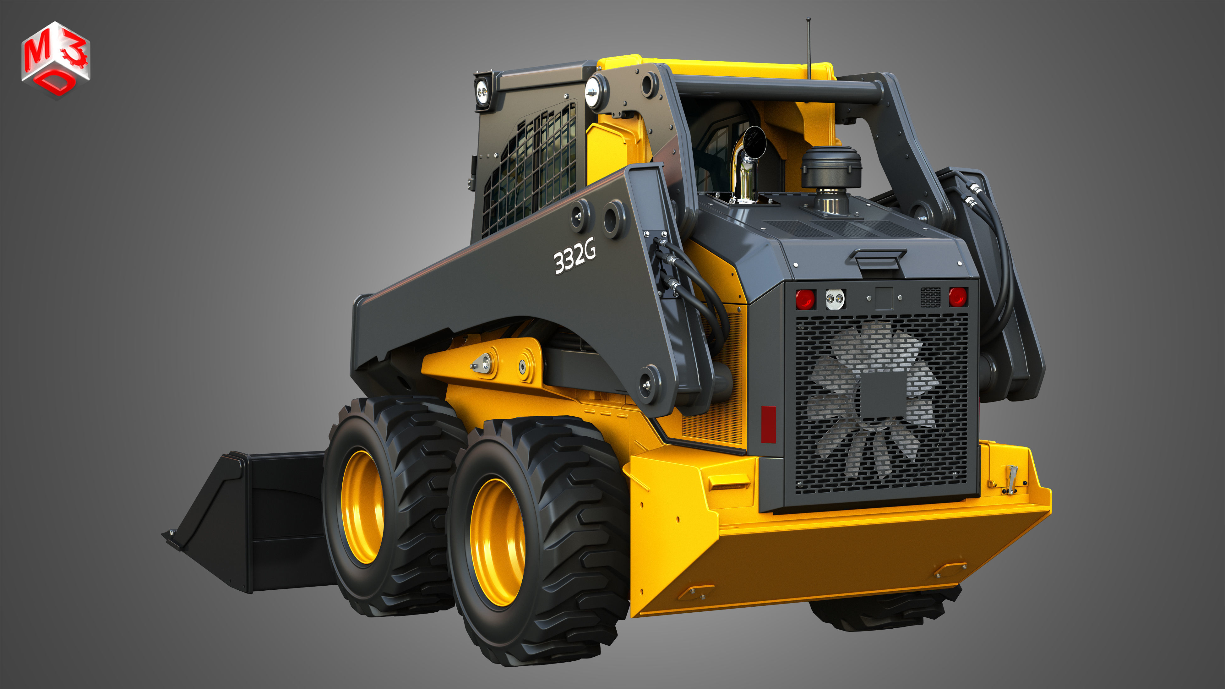 332G Skid Steer Loader - Bucket 3D model_16