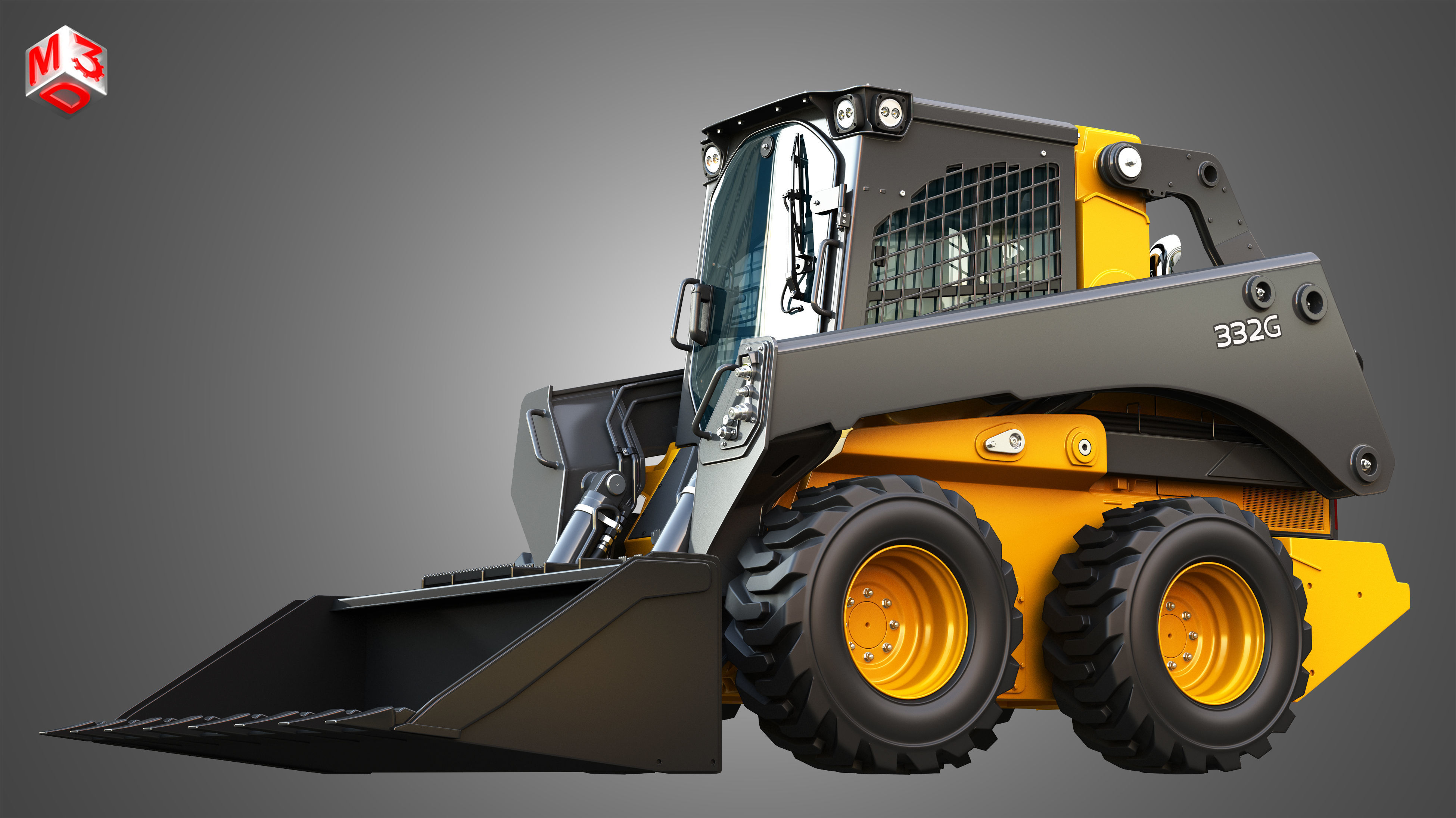 332G Skid Steer Loader - Bucket 3D model_9