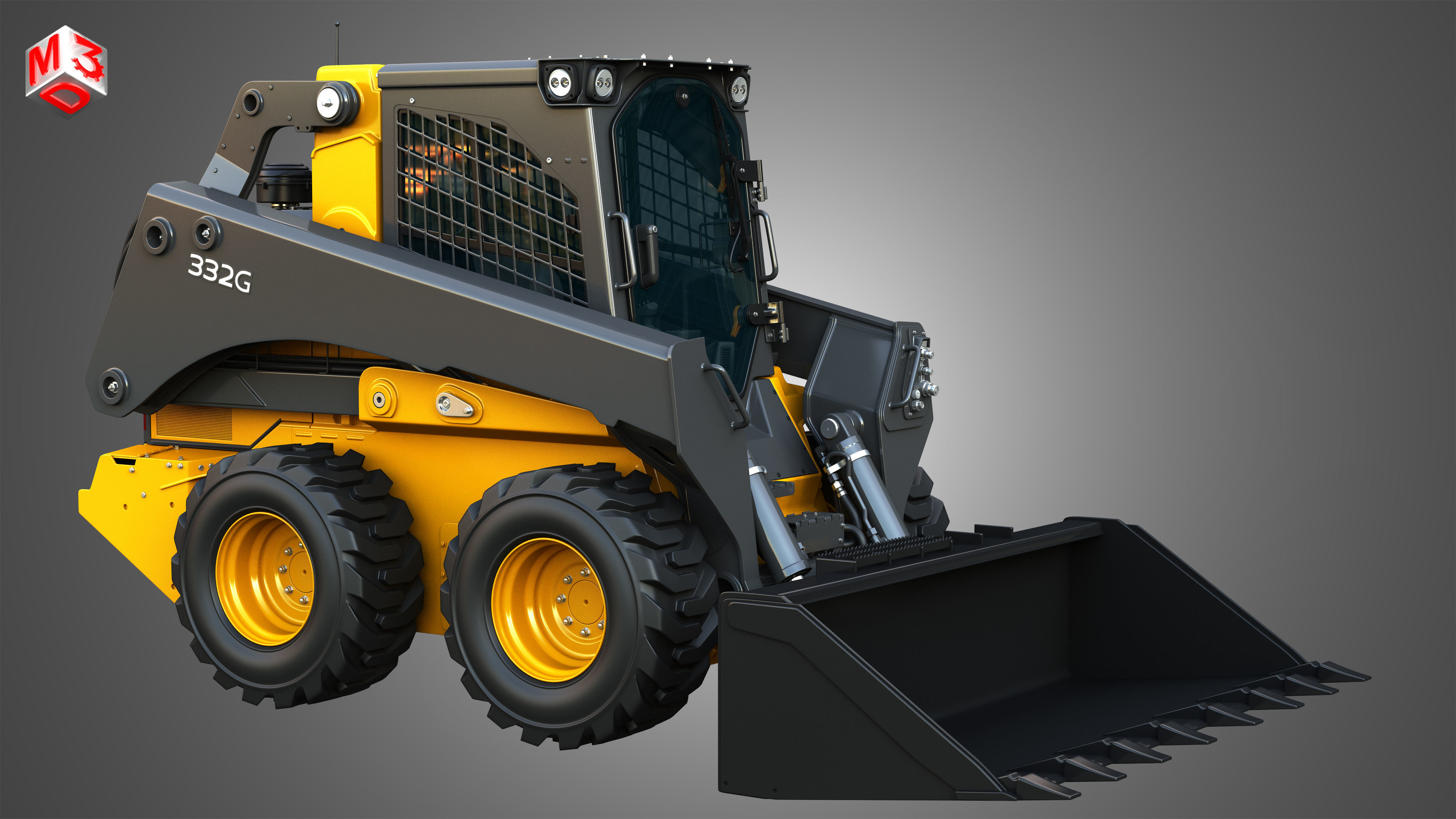 332G Skid Steer Loader - Bucket 3D model_19