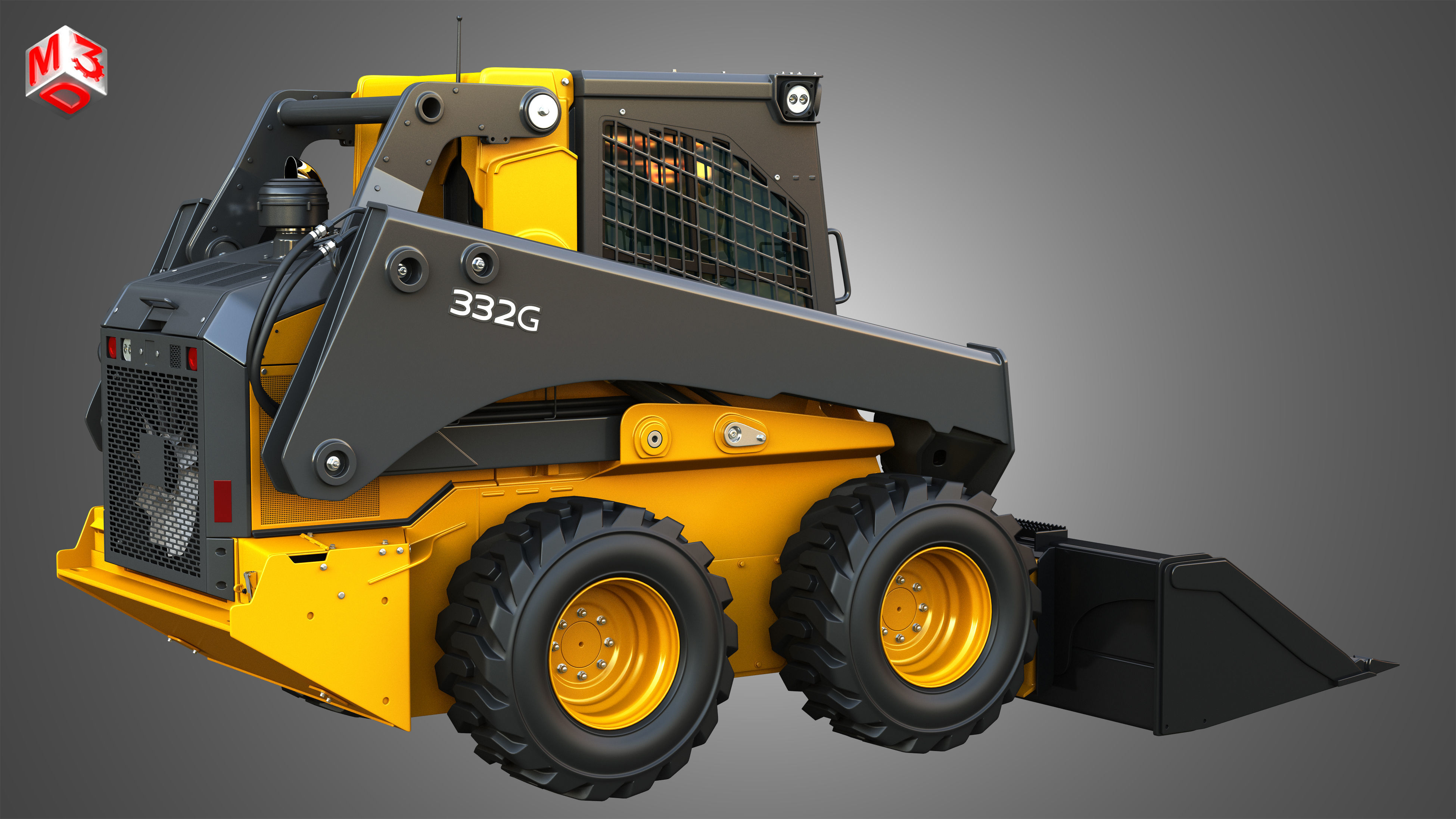 332G Skid Steer Loader - Bucket 3D model_18