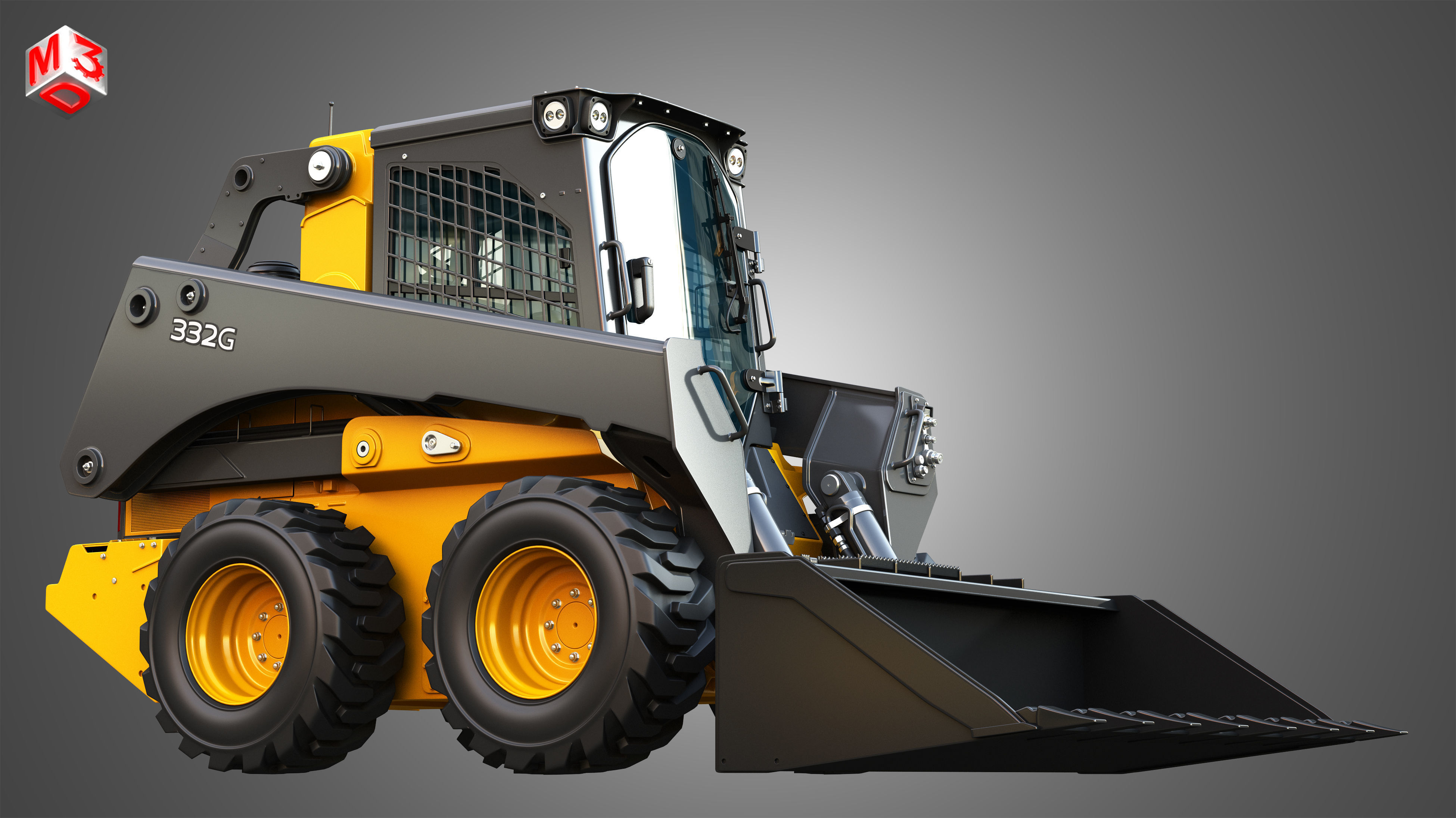 332G Skid Steer Loader - Bucket 3D model_11