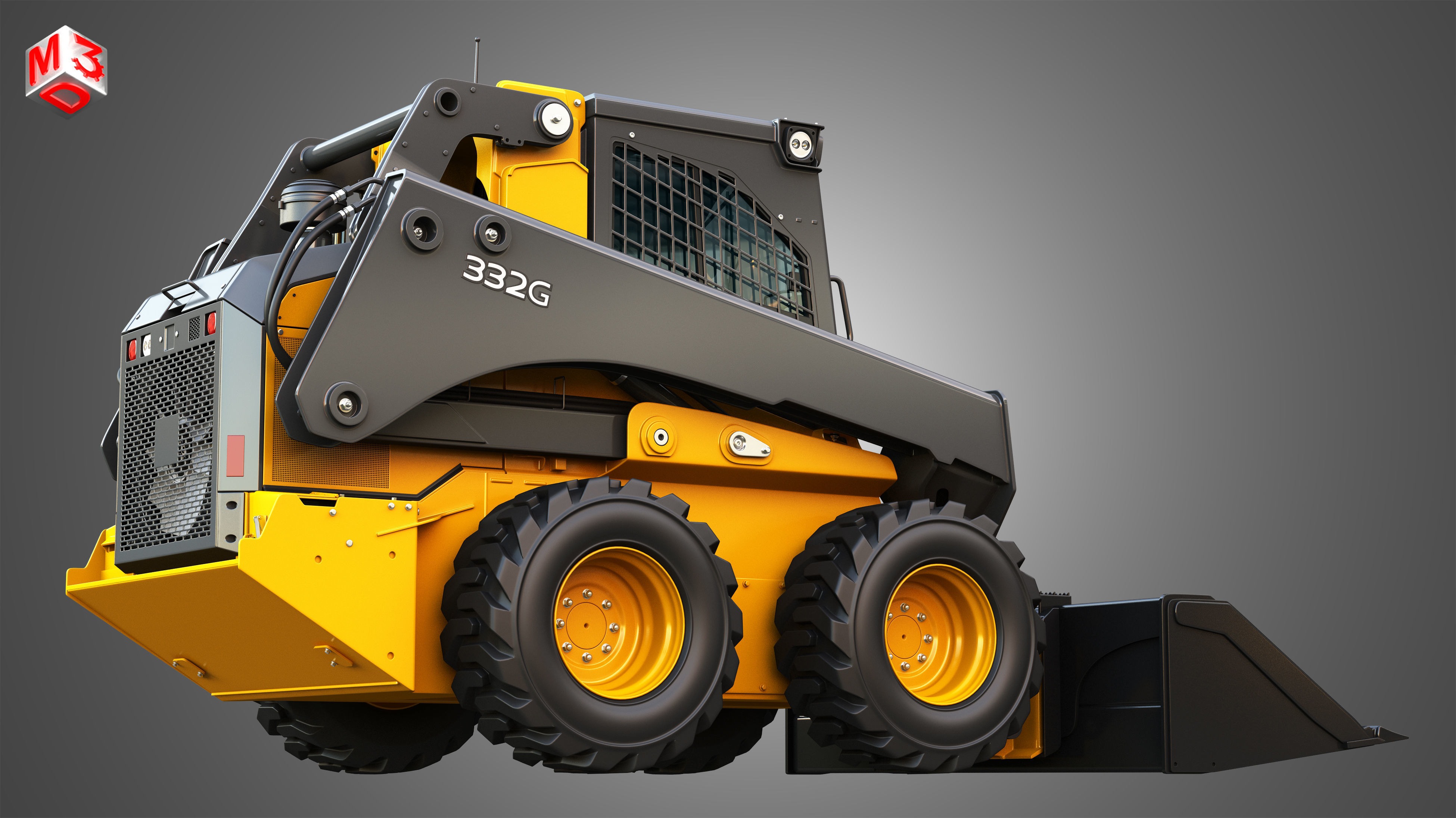 332G Skid Steer Loader - Bucket 3D model_10