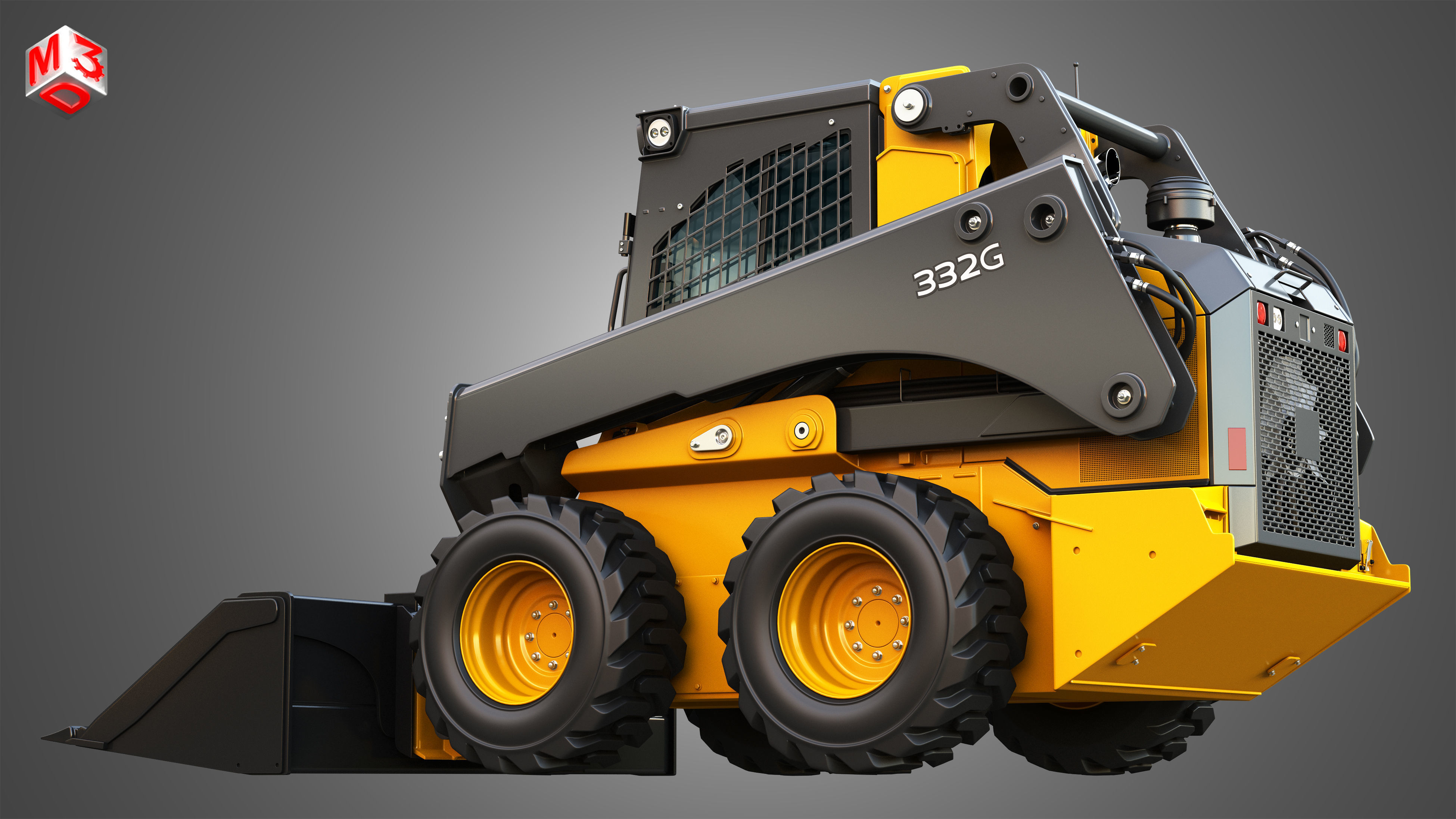 332G Skid Steer Loader - Bucket 3D model_12