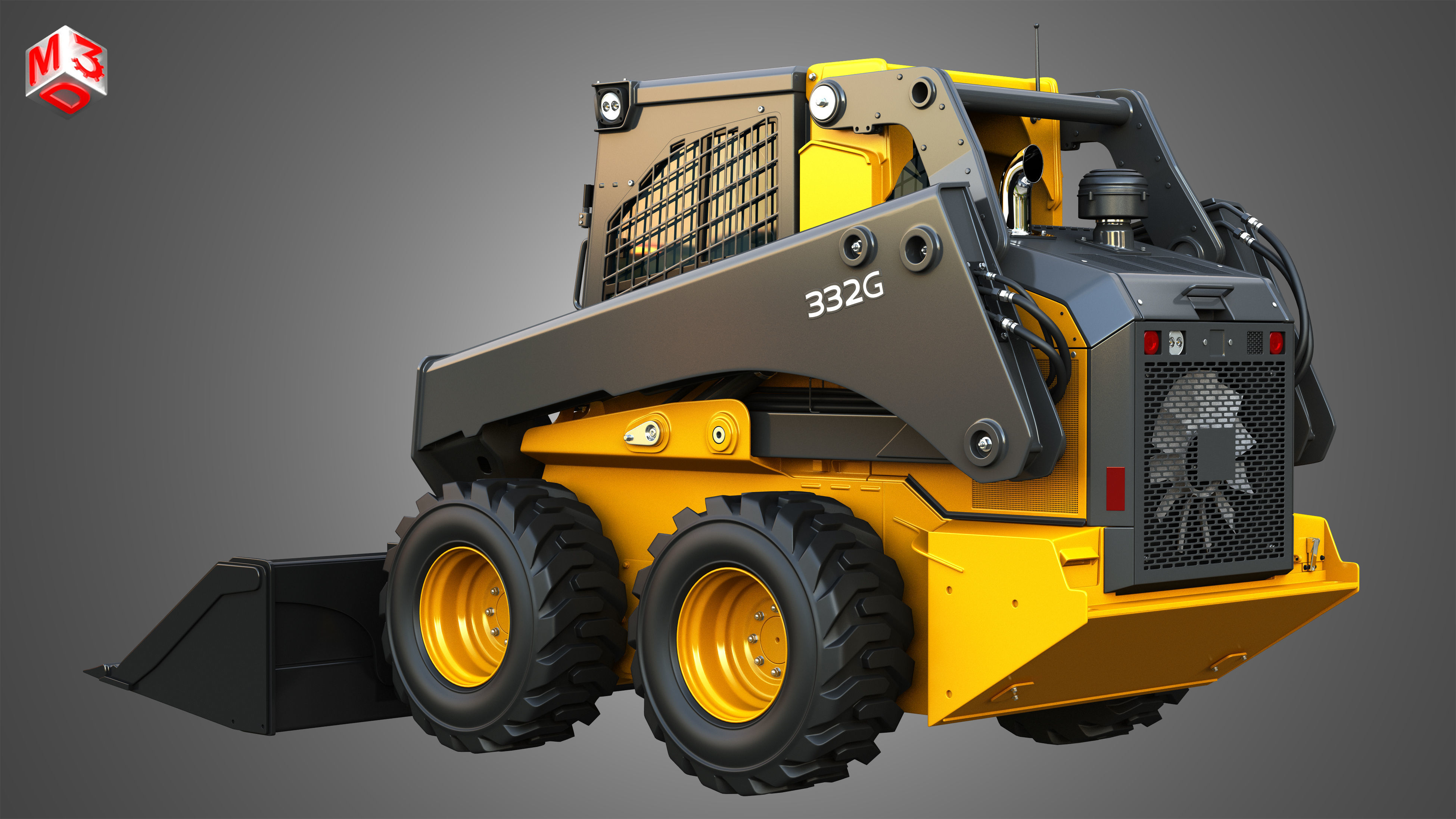 332G Skid Steer Loader - Bucket 3D model_6