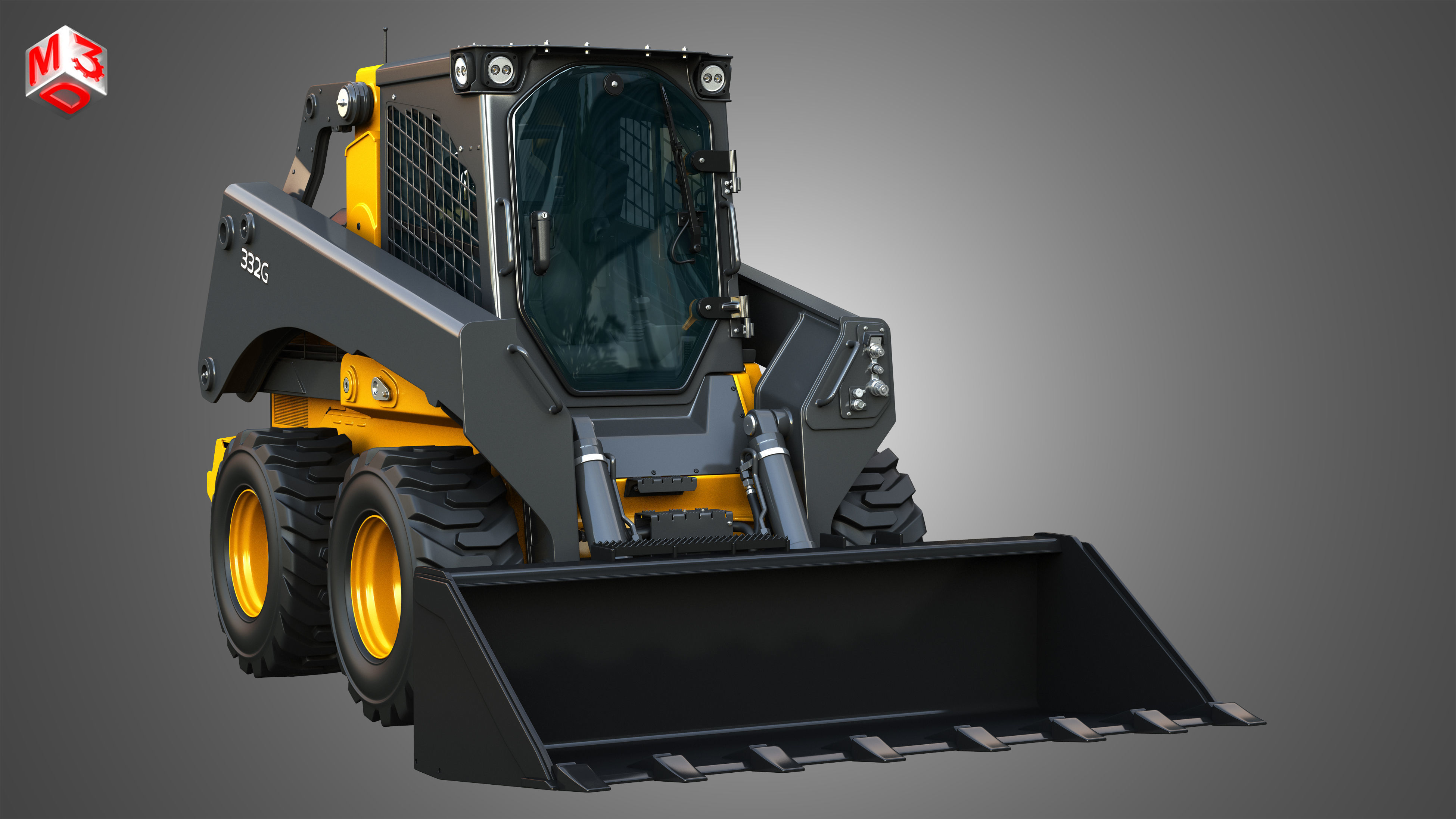 332G Skid Steer Loader - Bucket 3D model_15