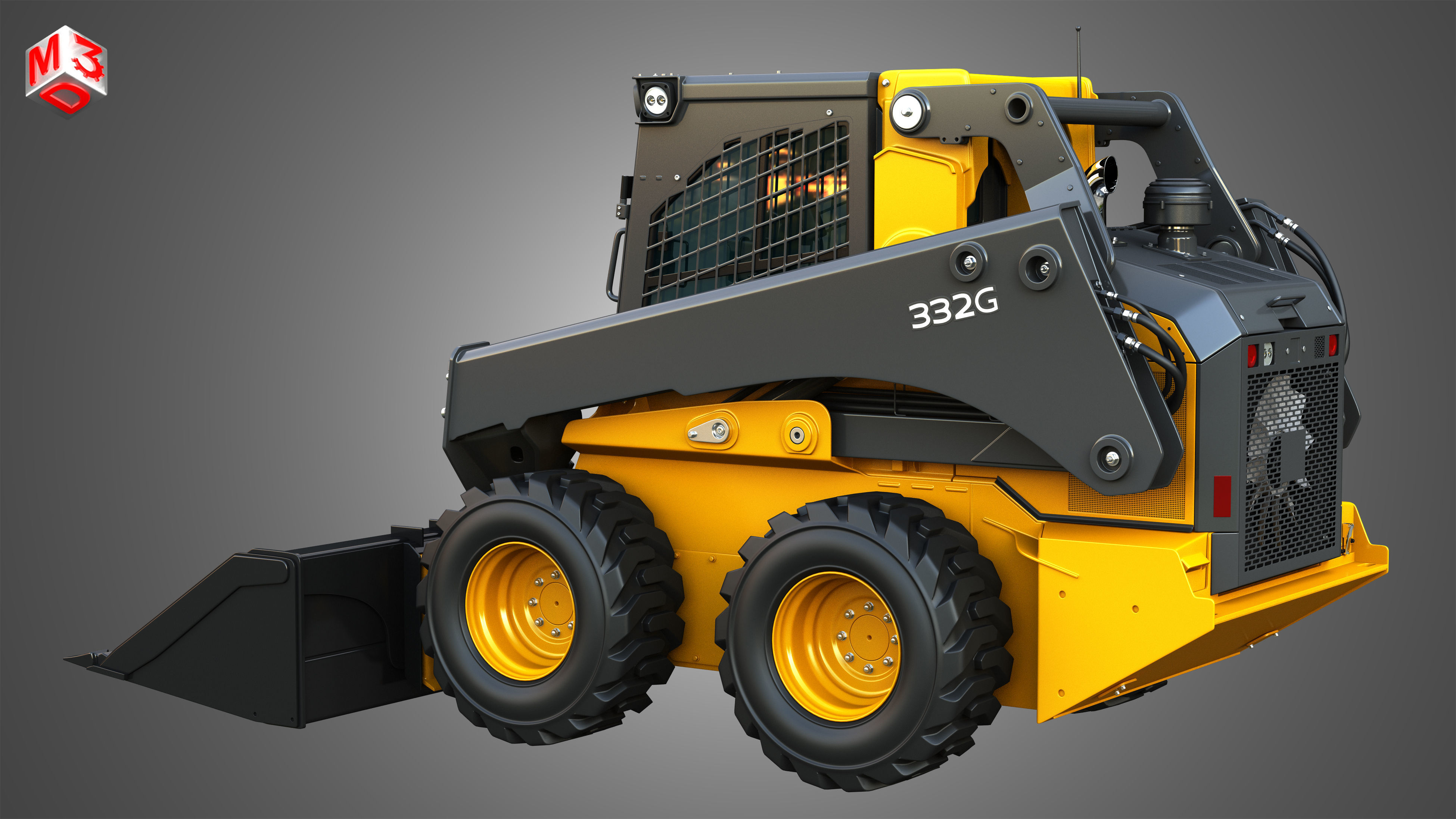 332G Skid Steer Loader - Bucket 3D model_20