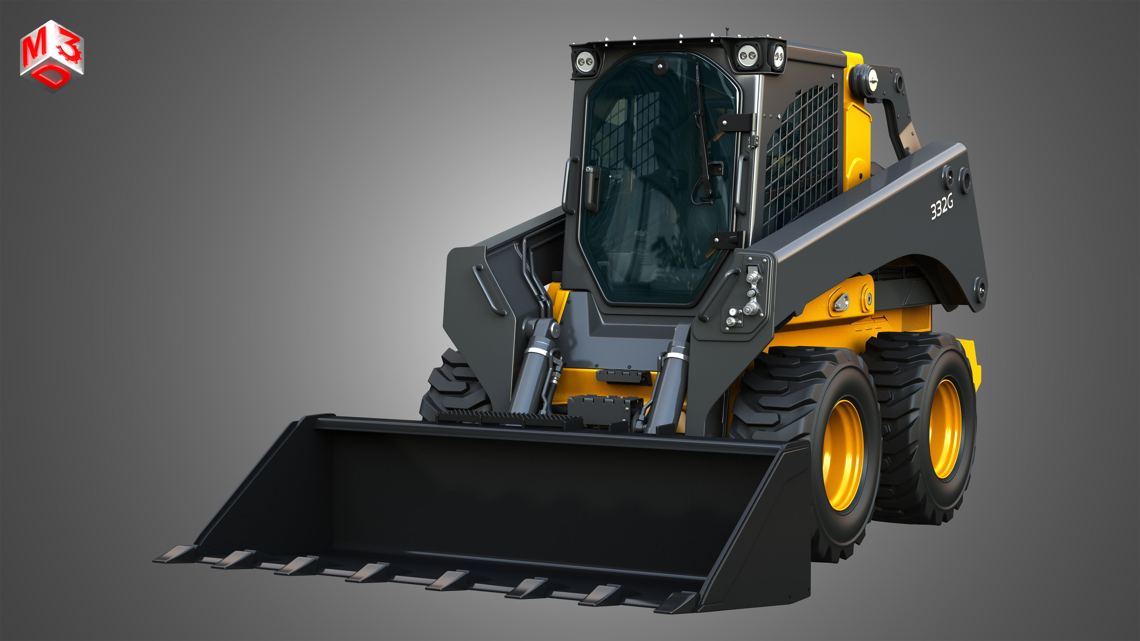 332G Skid Steer Loader - Bucket 3D model_13