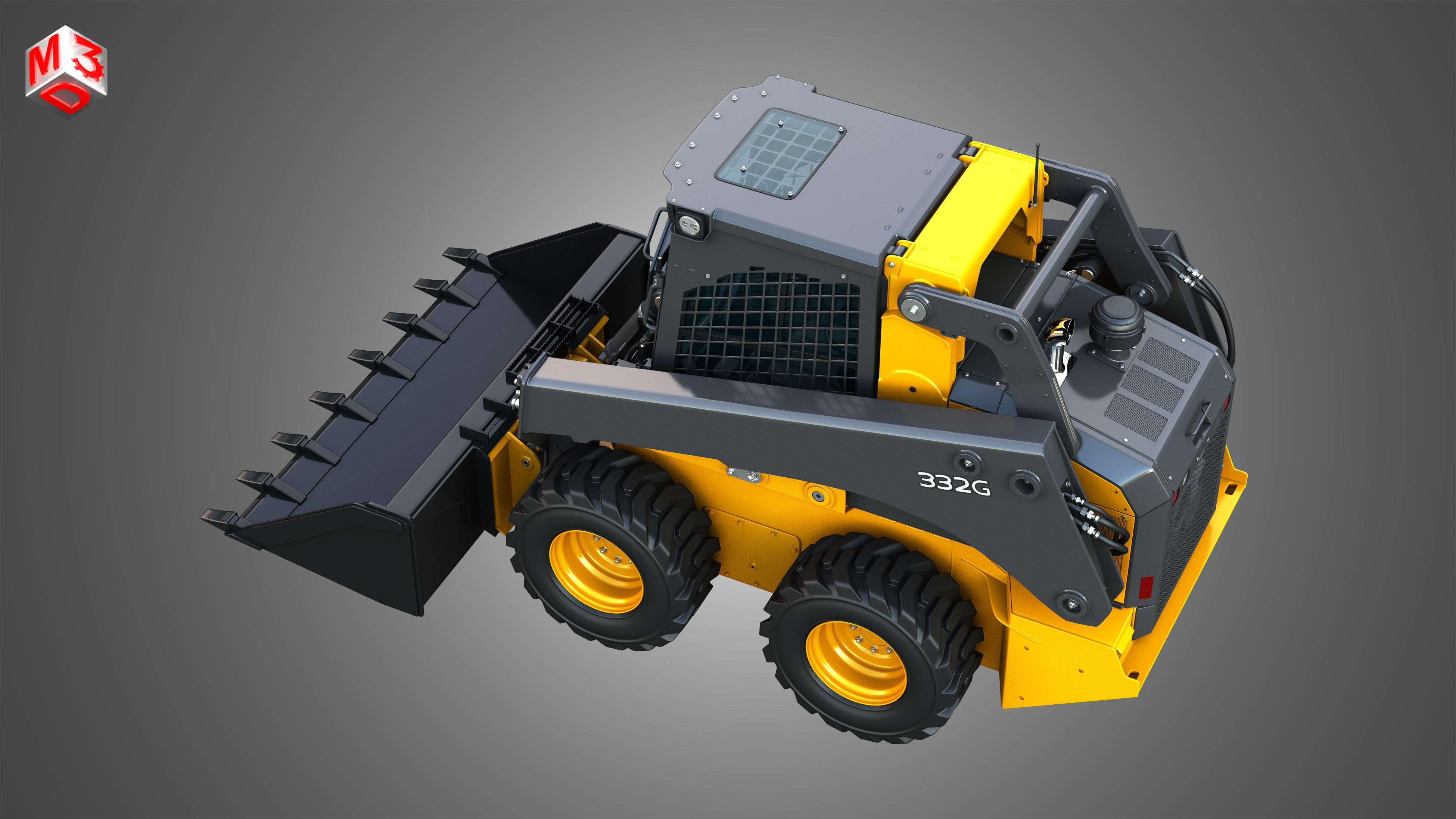 332G Skid Steer Loader - Bucket 3D model_24