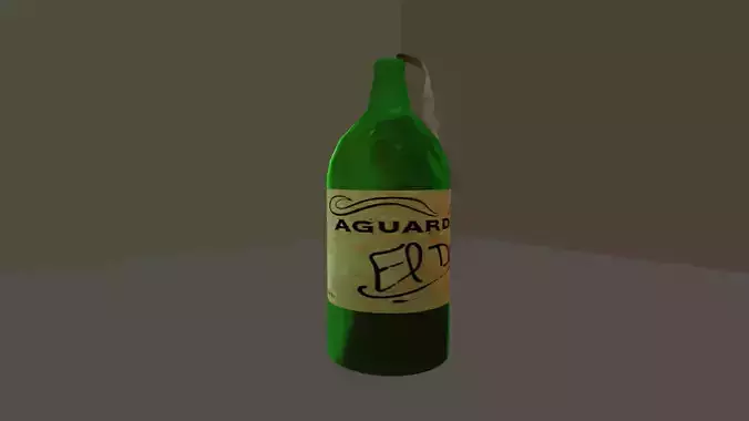 Molotov model for games Low-poly 3D model