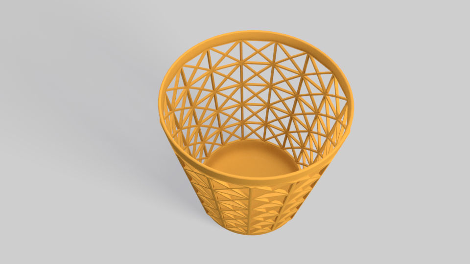 Trash Can  3D print model_1