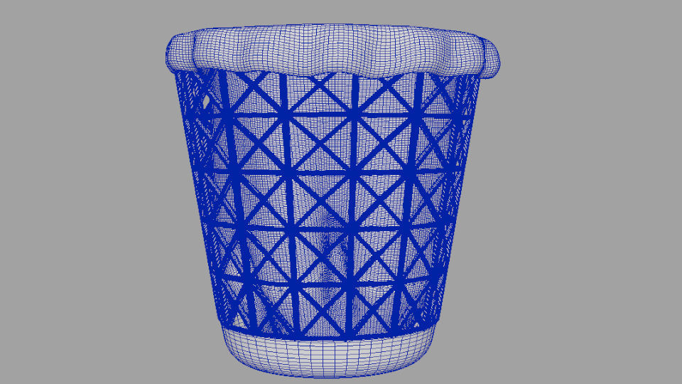 Trash Can  3D print model_8