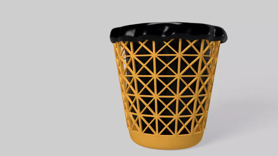 Trash Can  3D print model_0