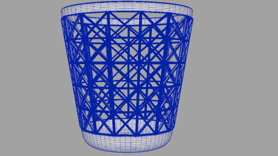 Trash Can  3D print model_7