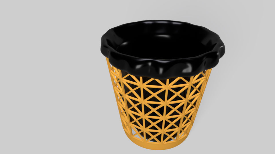 Trash Can  3D print model_2