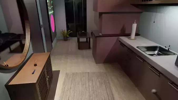 Futuristic apartment