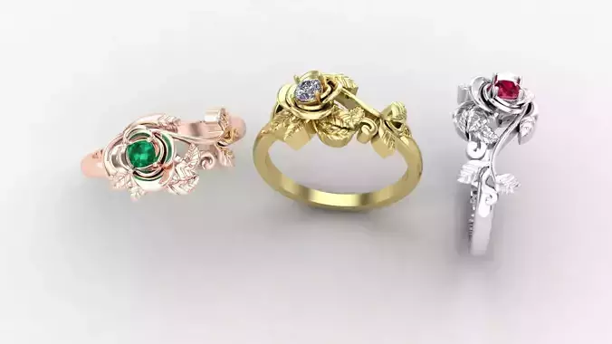 Ring flowers and roses