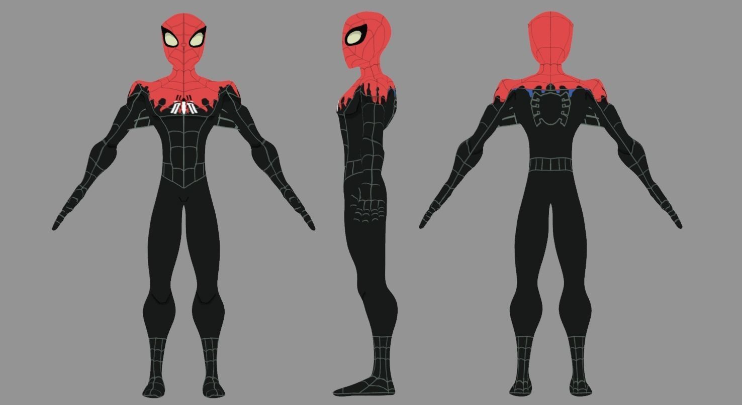 Spectaular-Spiderman Bundle Low-poly 3D model_2