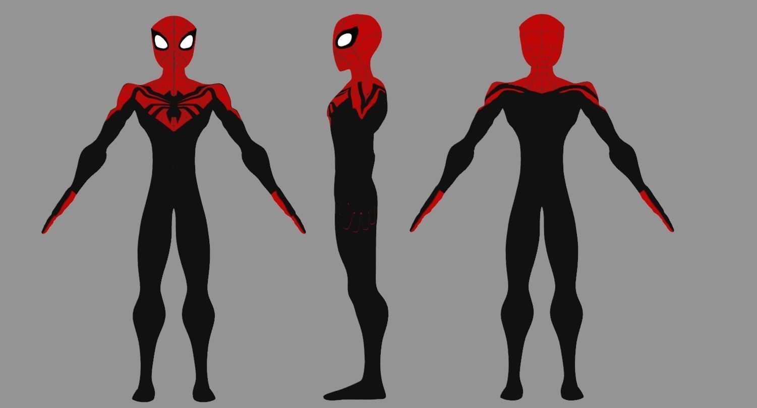 Spectaular-Spiderman Bundle Low-poly 3D model_35
