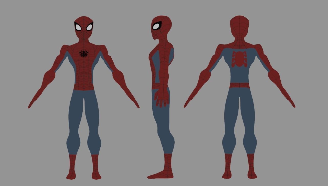 Spectaular-Spiderman Bundle Low-poly 3D model_21
