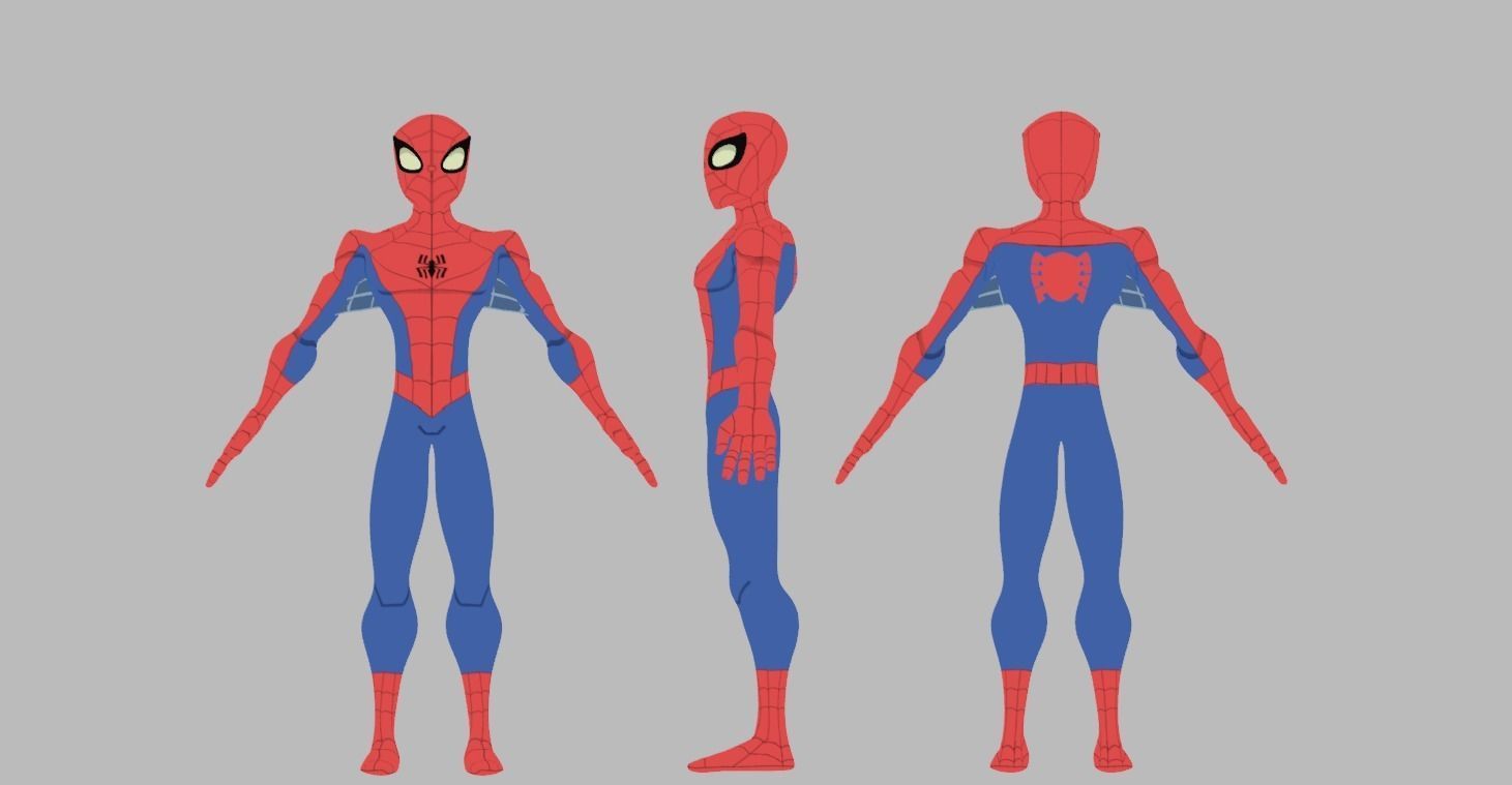 Spectaular-Spiderman Bundle Low-poly 3D model_1