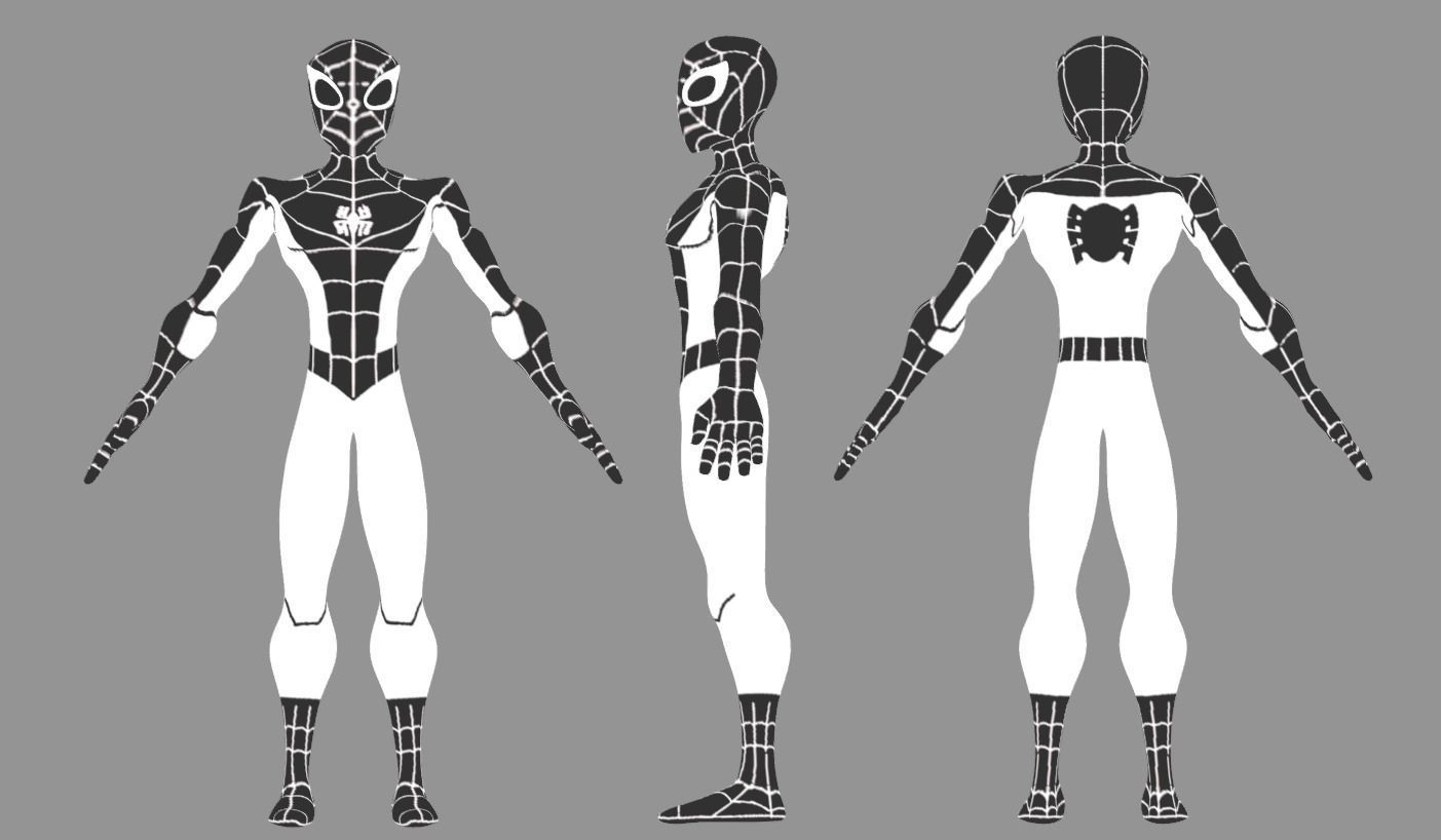 Spectaular-Spiderman Bundle Low-poly 3D model_25