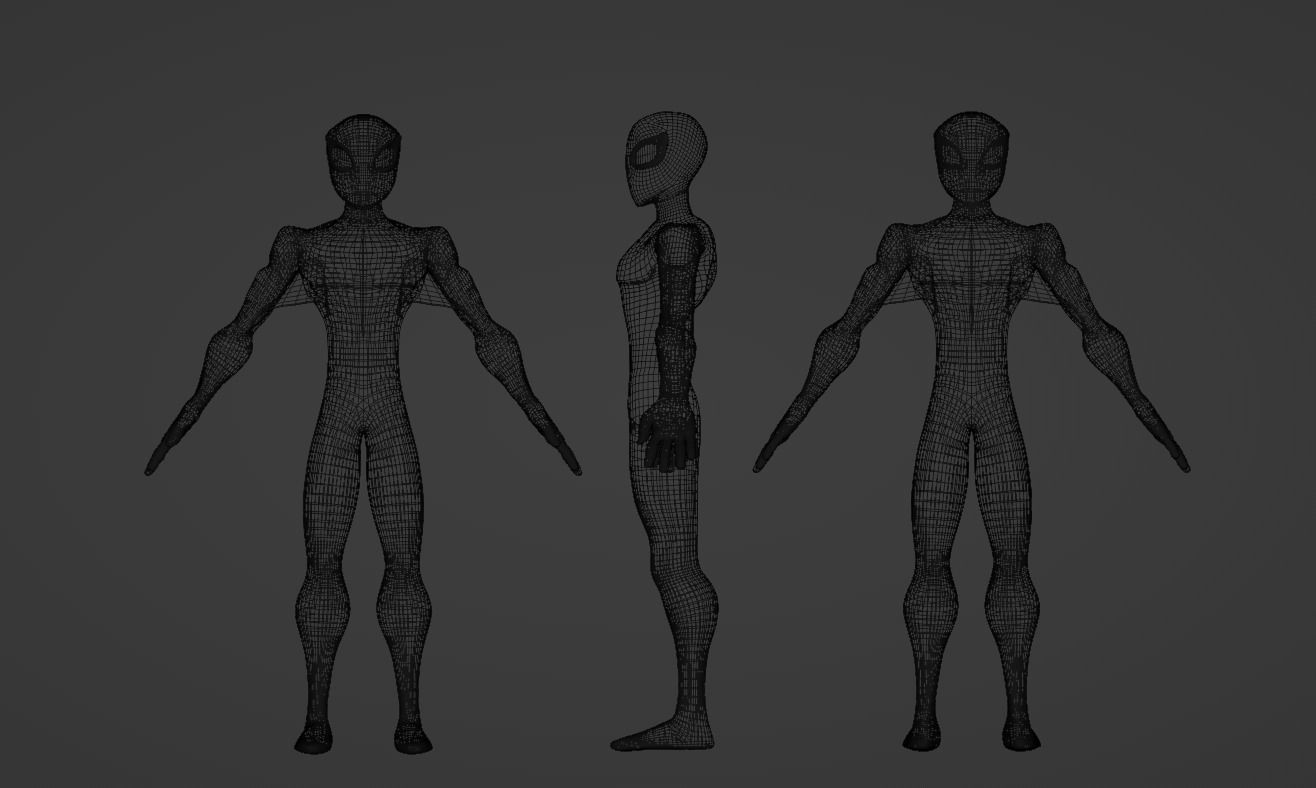 Spectaular-Spiderman Bundle Low-poly 3D model_39