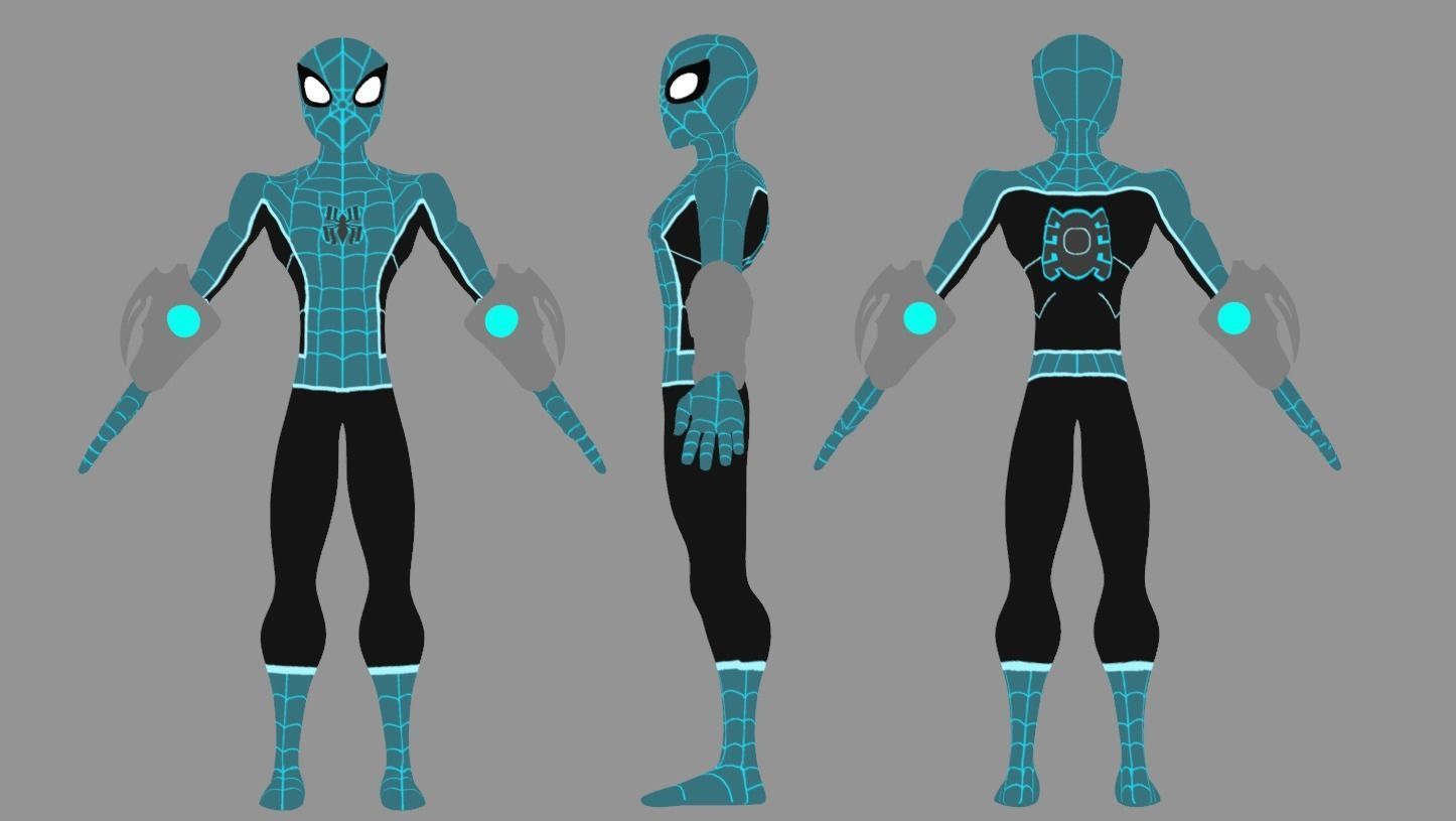 Spectaular-Spiderman Bundle Low-poly 3D model_22