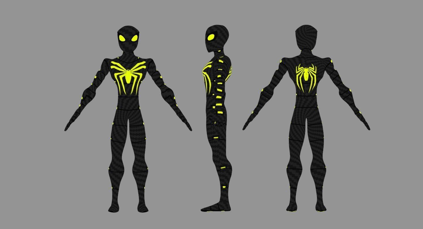Spectaular-Spiderman Bundle Low-poly 3D model_16