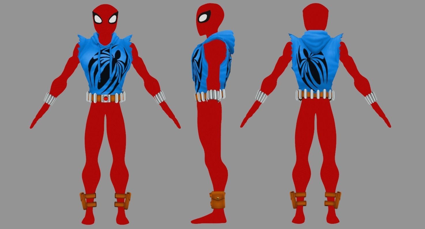 Spectaular-Spiderman Bundle Low-poly 3D model_28