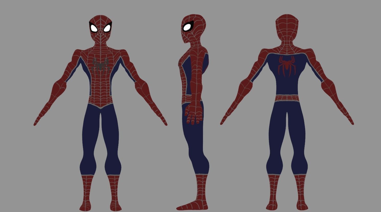 Spectaular-Spiderman Bundle Low-poly 3D model_26