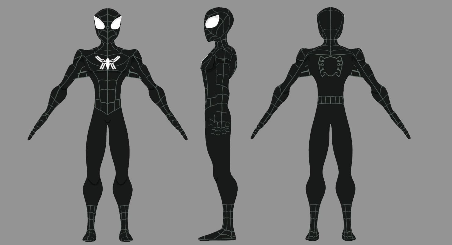 Spectaular-Spiderman Bundle Low-poly 3D model_3