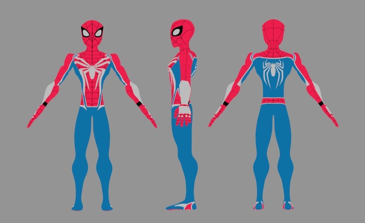 Spectaular-Spiderman Bundle Low-poly 3D model_12