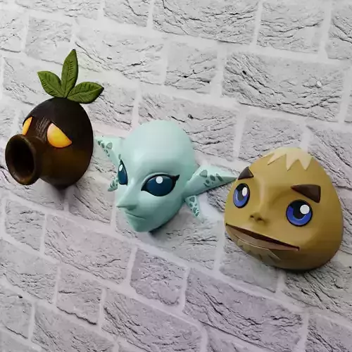 Zelda Wall Decor Majora Mask Deku Goron Zora
