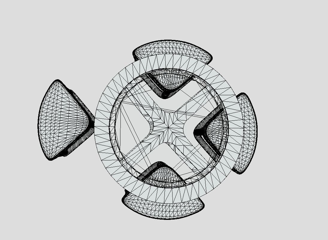 Center table with chairs 3D model_7