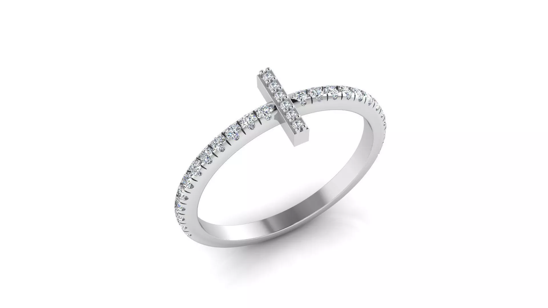 Alphabet Diamond Rings I 3D print model