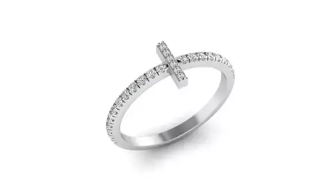 Alphabet Diamond Rings I 3D print model