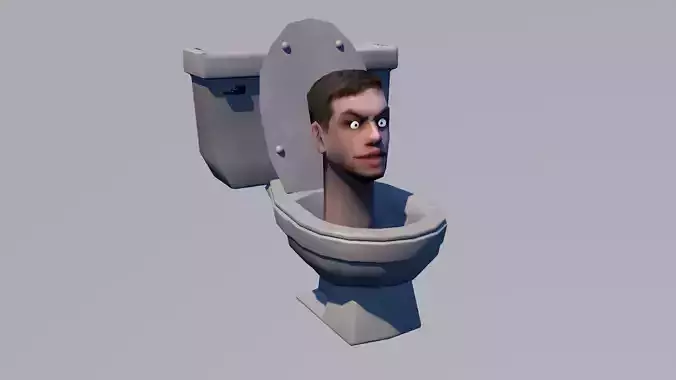 Skibidi Toilet Low-poly 3D model