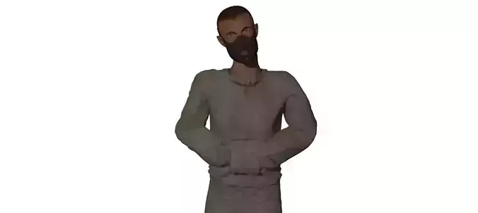 Mental Hospital Male Patient Character
