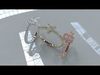 Alphabet Diamond Rings U 3D print model_1
