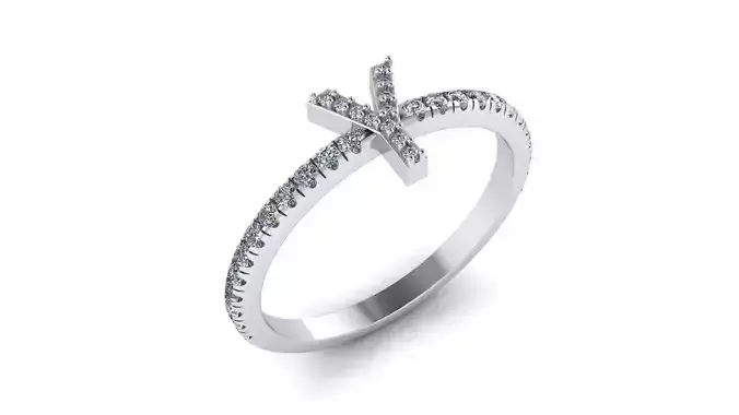 Alphabet Diamond Rings Y 3D print model