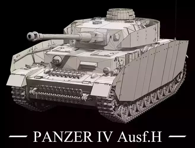 Panzer IV Ausf H - Base Mesh 3D model