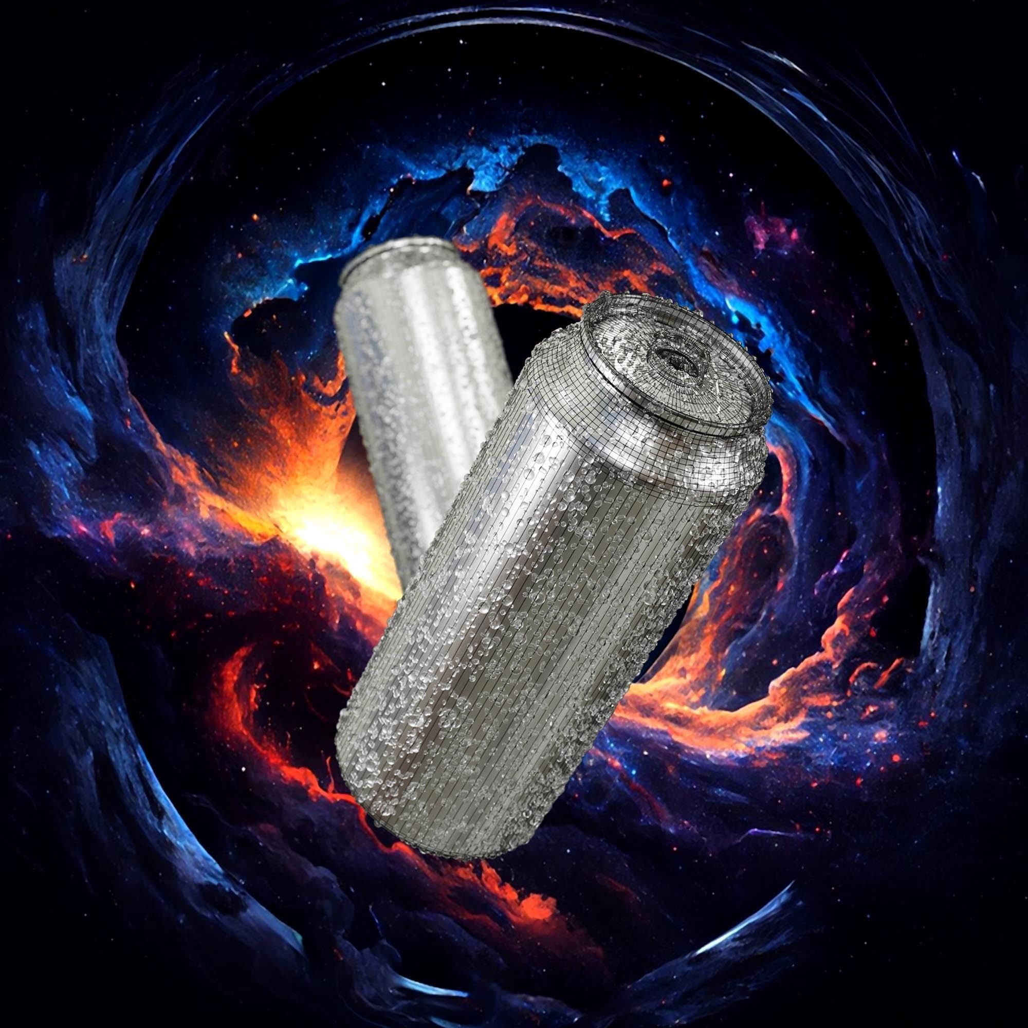 Soda Can Set with Droplets 3D model_22