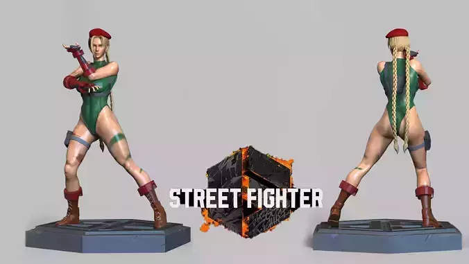 cammy white street fighter 6 classic costume 3D print model