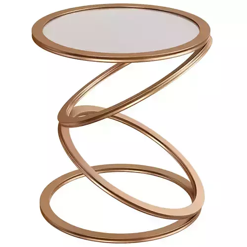 Grec Metal Round Side Table