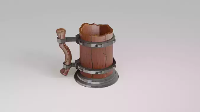 Lowpoly Stylized Mug