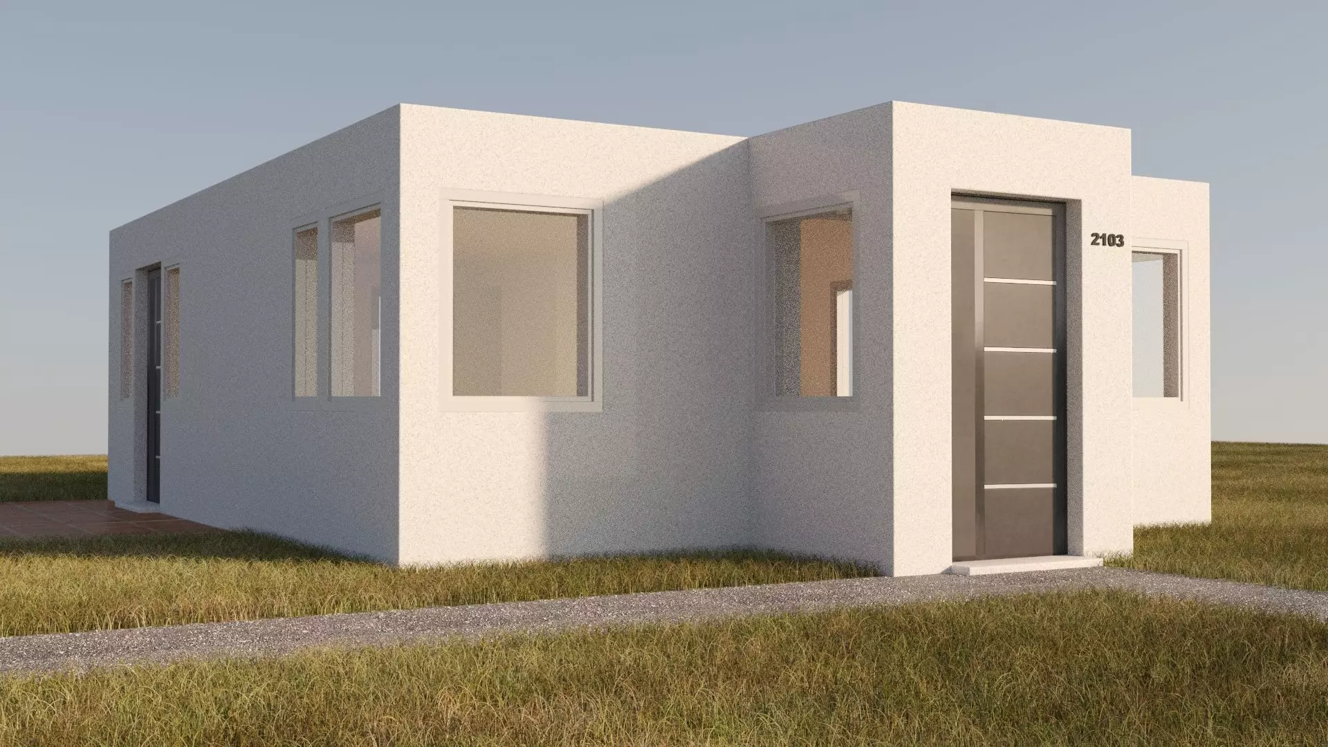 Modern Apartment Exterior and Interior 3D model