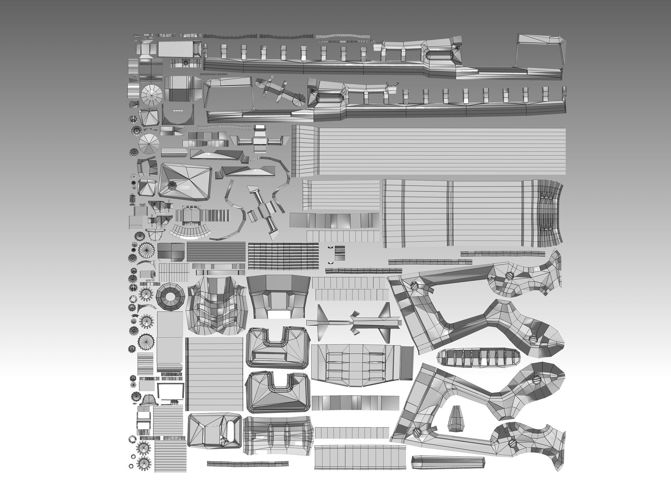 Sniper Rifle Low-poly 3D model_18