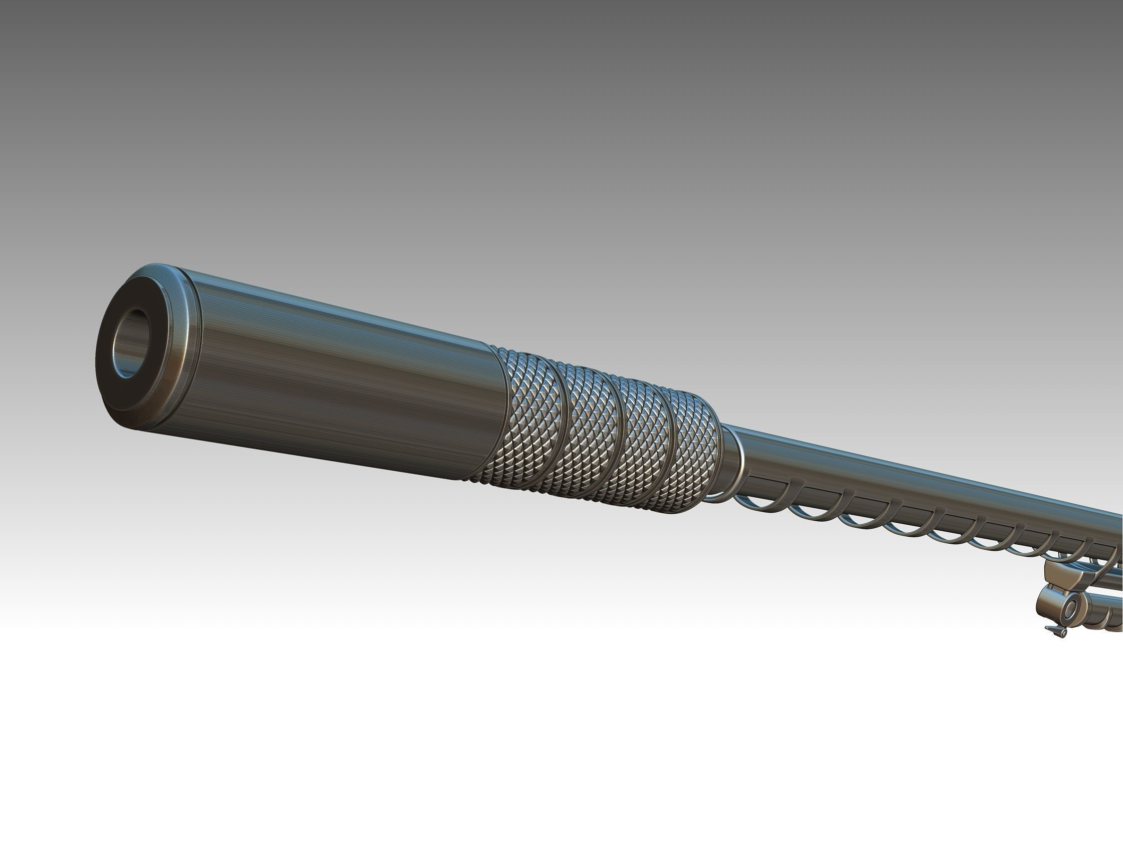 Sniper Rifle Low-poly 3D model_5